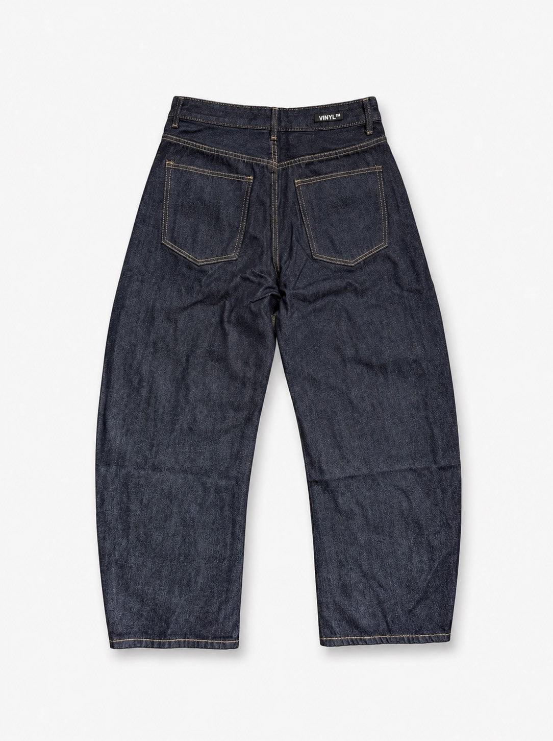 Baggy raw jeans indigo