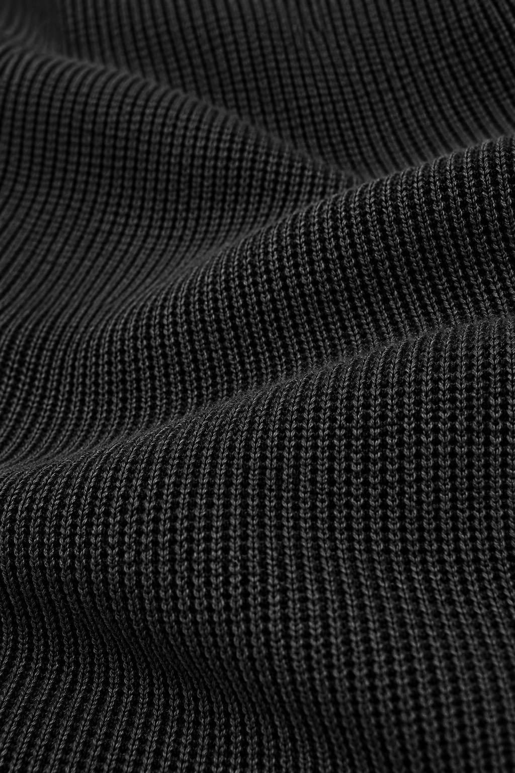 Waffle Knit Sweater black