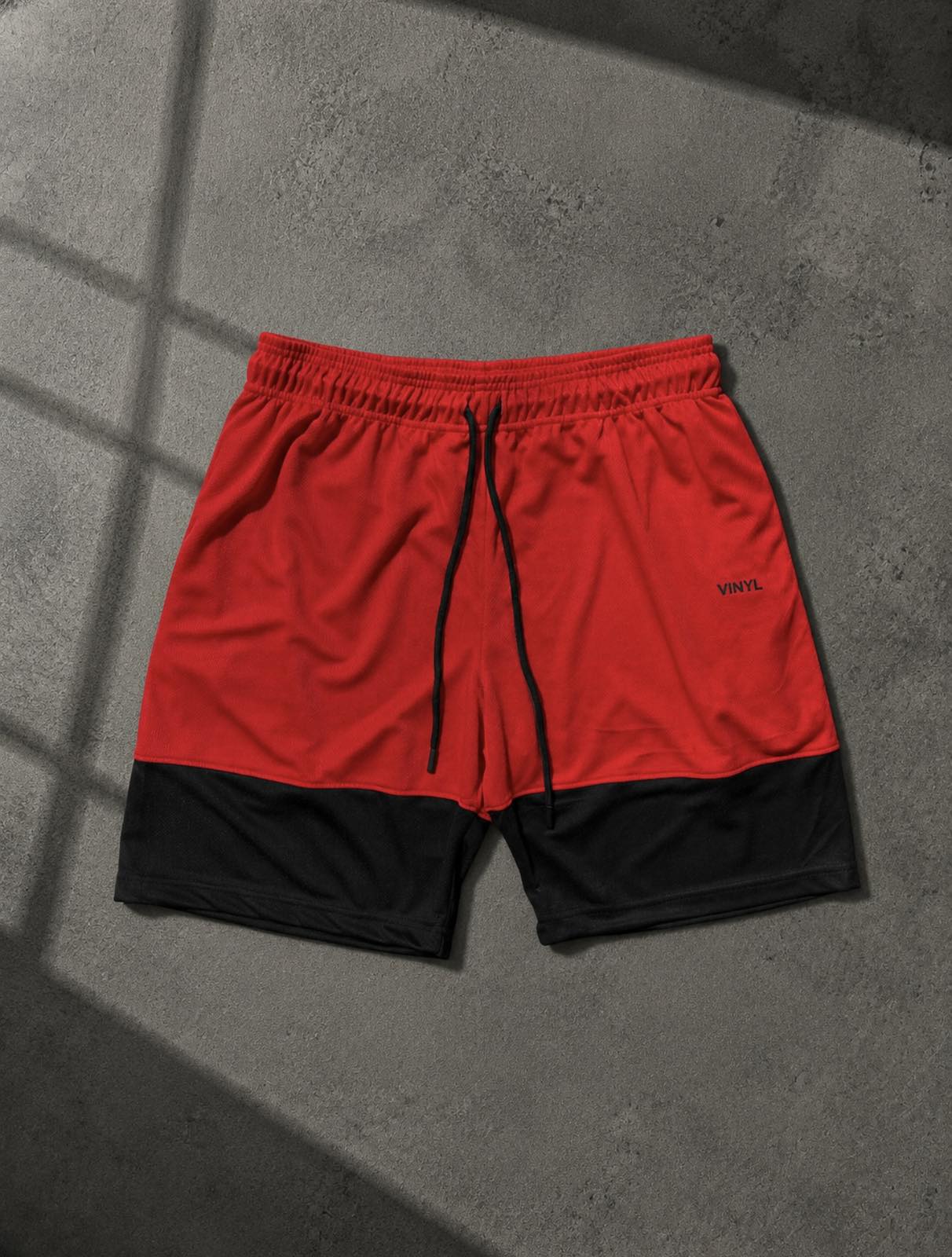 Urban pulse shorts red/black - relaxed fit