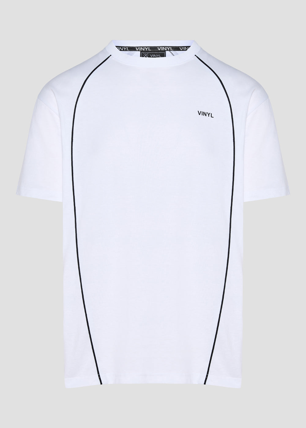 Vinyl T-shirt with white print cotton regular fit - golden aura t-shirt - limited edition