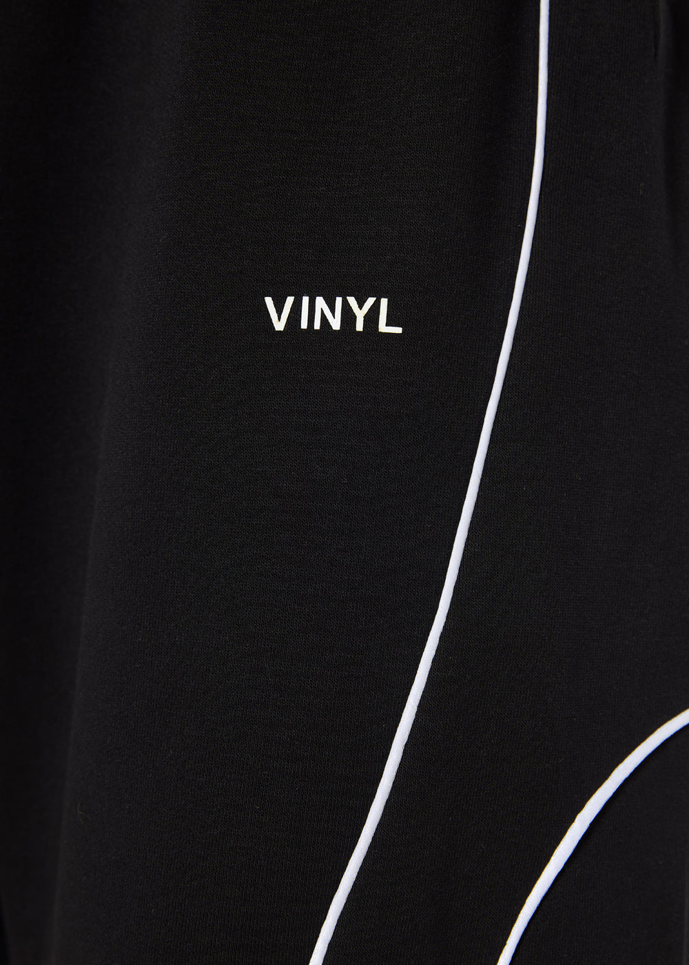 Vinyl T-shirt with white print cotton regular fit - golden aura t-shirt - limited edition