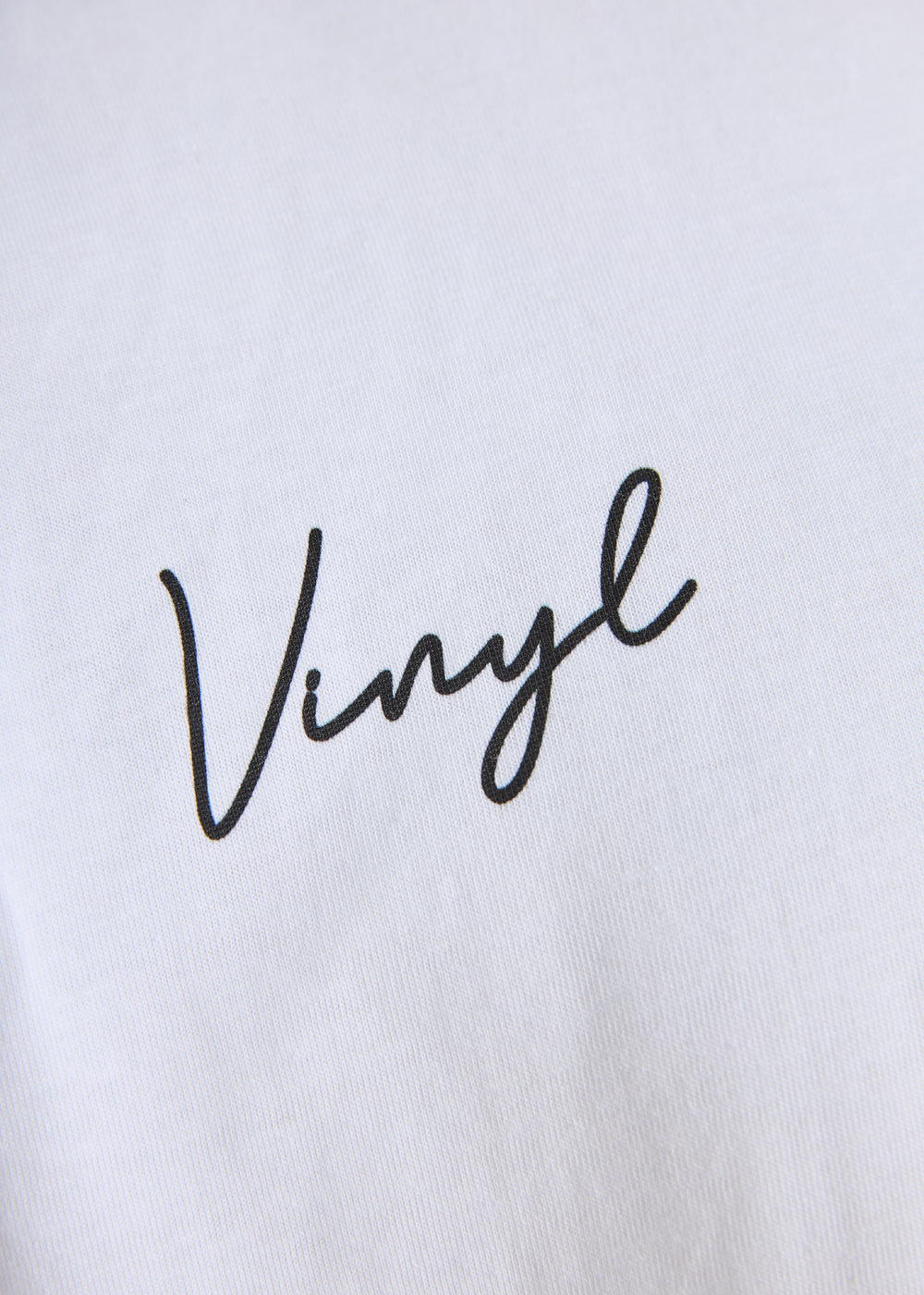 Vinyl T-shirt with white print cotton regular fit - golden aura t-shirt - limited edition