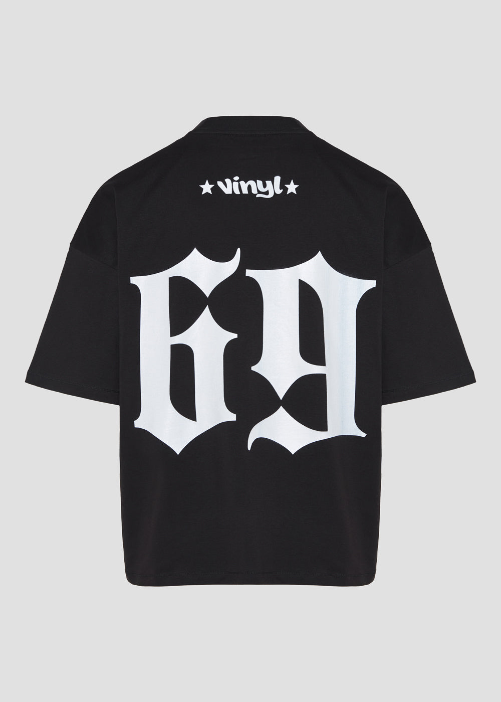 Vinyl T-shirt with white print cotton regular fit - golden aura t-shirt - limited edition