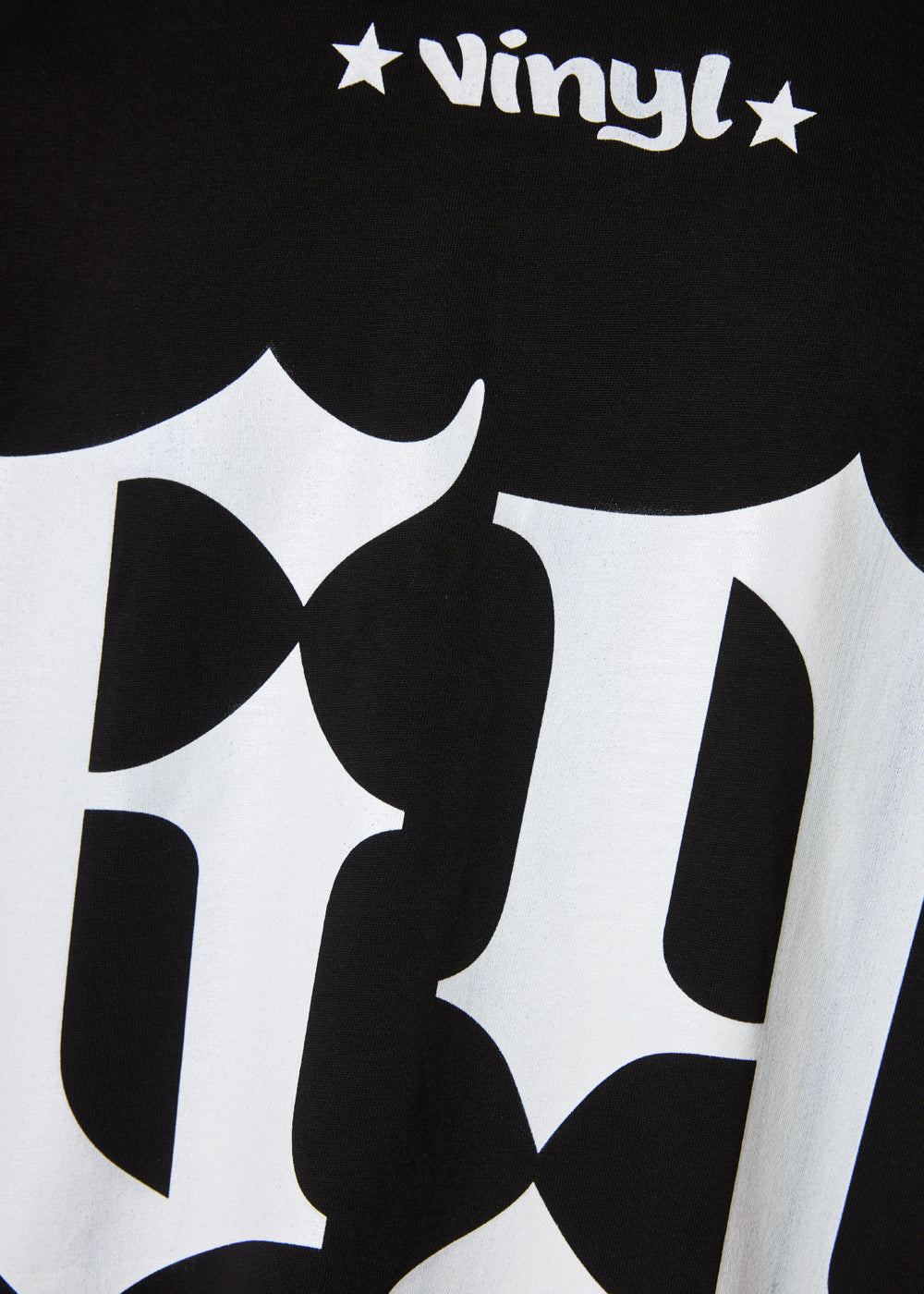 Vinyl T-shirt with white print cotton regular fit - golden aura t-shirt - limited edition
