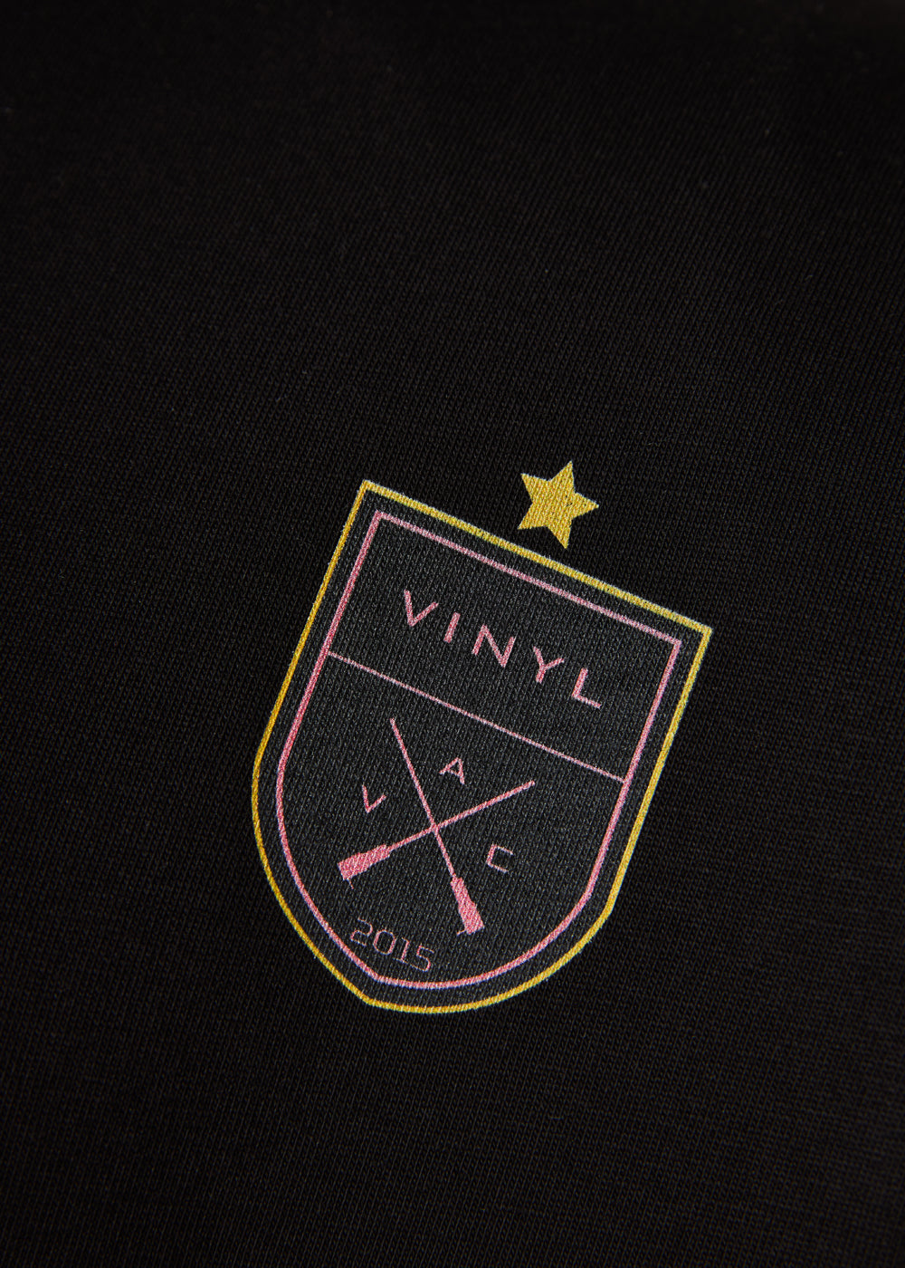 Vinyl T-shirt with white print cotton regular fit - golden aura t-shirt - limited edition