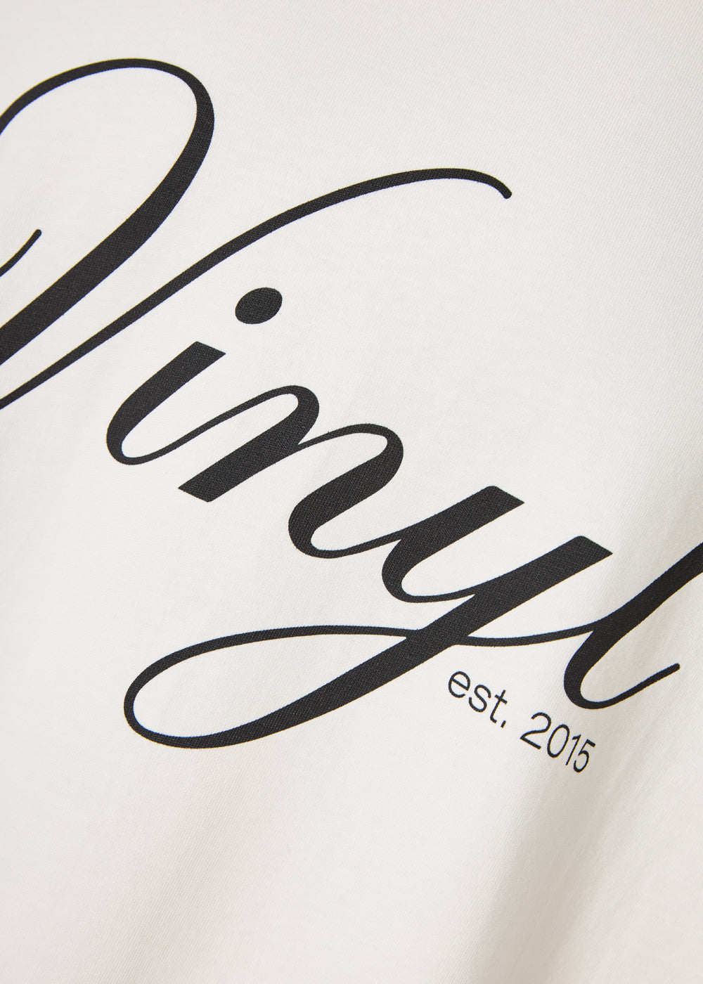 Vinyl T-shirt with white print cotton regular fit - golden aura t-shirt - limited edition