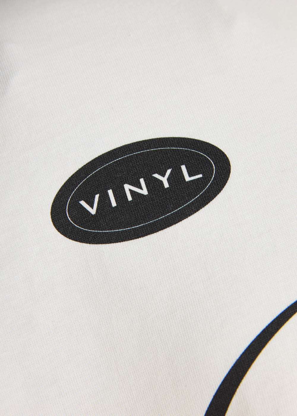 Vinyl T-shirt with white print cotton regular fit - golden aura t-shirt - limited edition