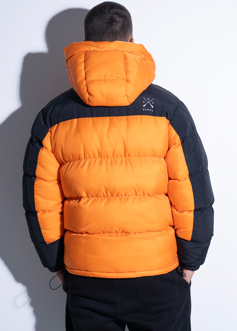 Vinyl μπουφαν πορτοκαλι polyester regular fit ανδρικο