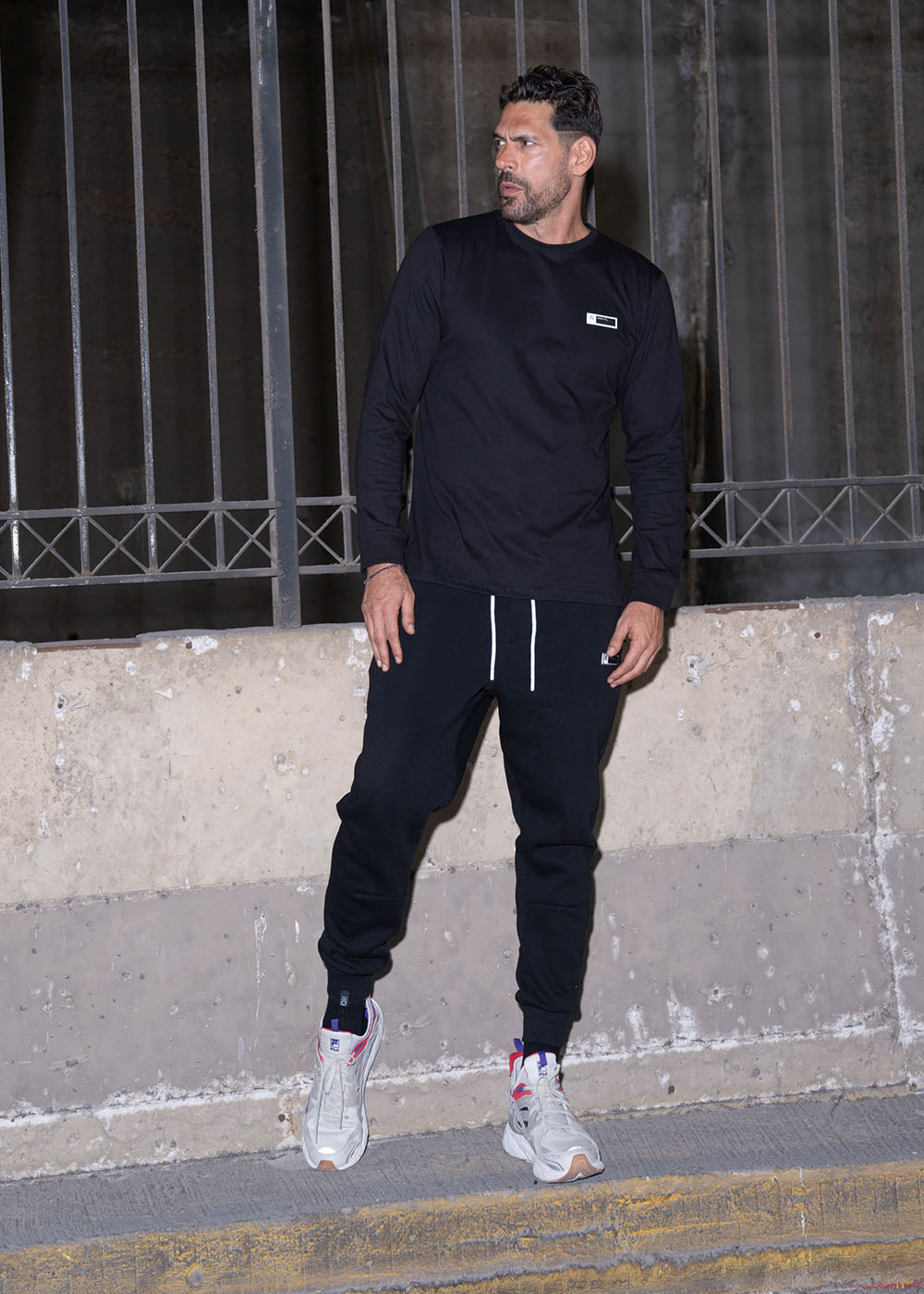 Vinyl μπλουζα μακρυμανικη cotton regular fit ανδρικη