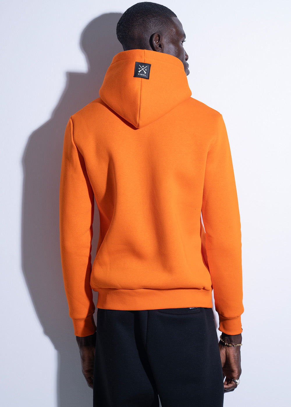 Vinyl φουτερ πορτοκαλι με τυπωμα cotton regular fit ανδρικο