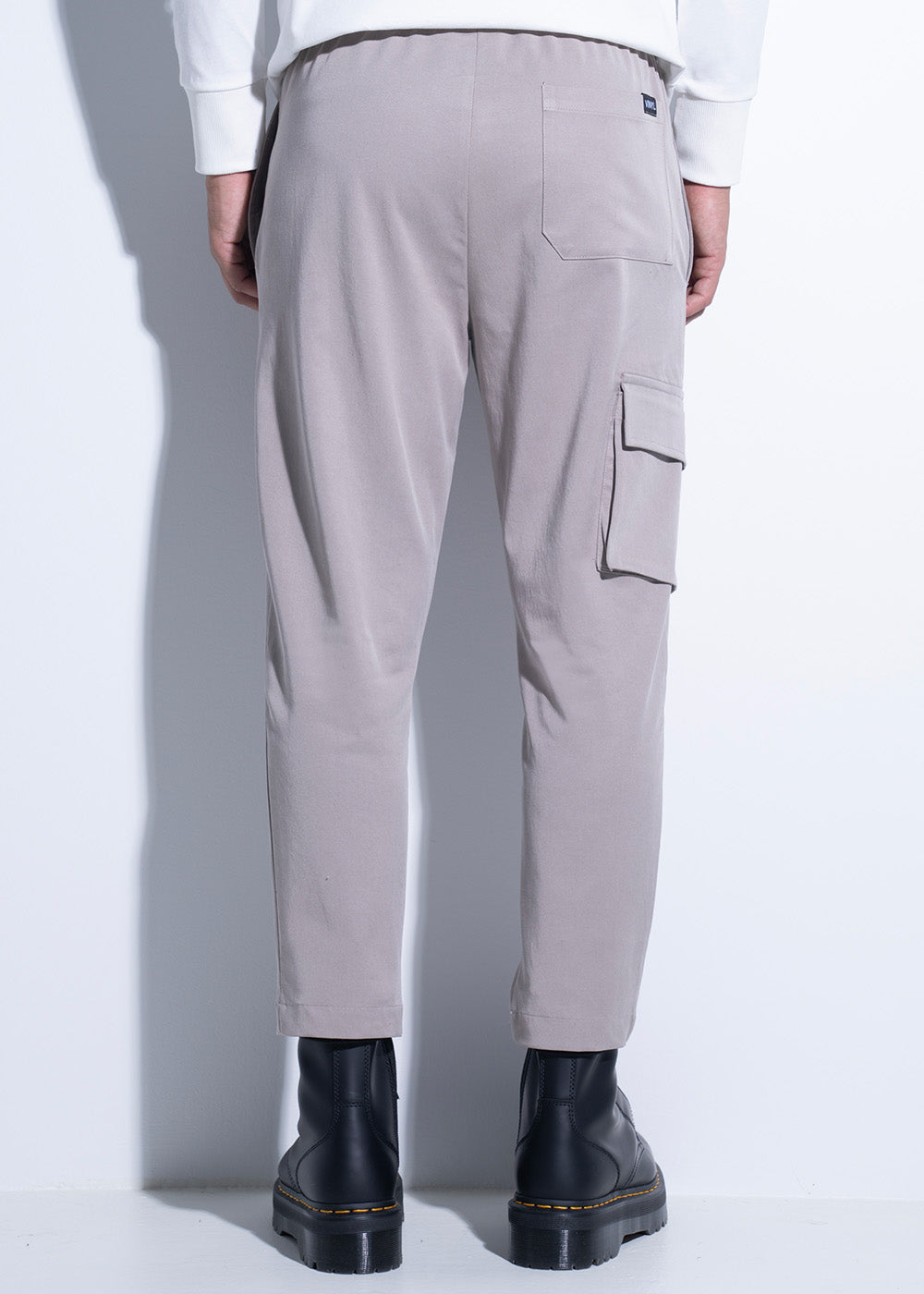 Vinyl παντελονι cargo γκρι cotton regular fit ανδρικο