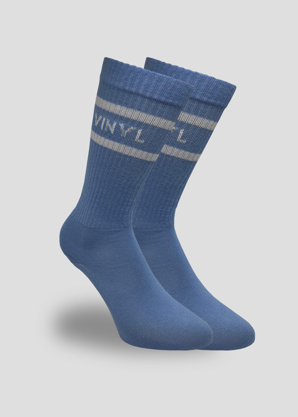 Vinyl καλτσες γαλαζιες με λογοτυπο