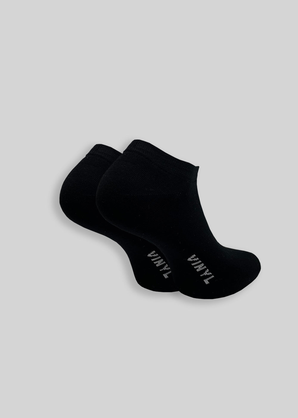 Vinyl socks with logo, black