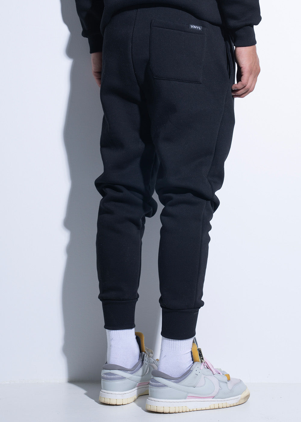 Vinyl φορμα μαυρη χωρις χνουδι cotton regular fit ανδρικη