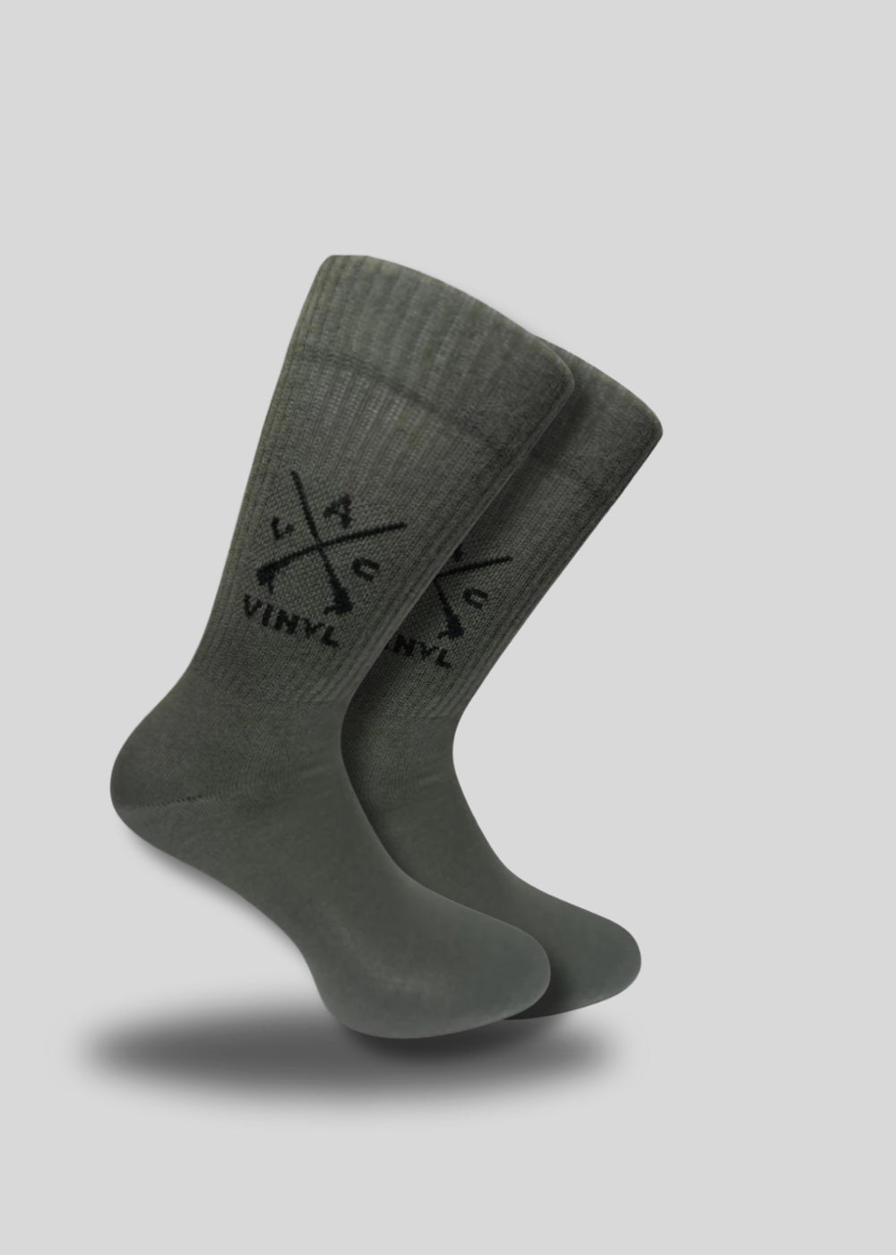 Vinyl καλτσες με λογοτυπο χακι