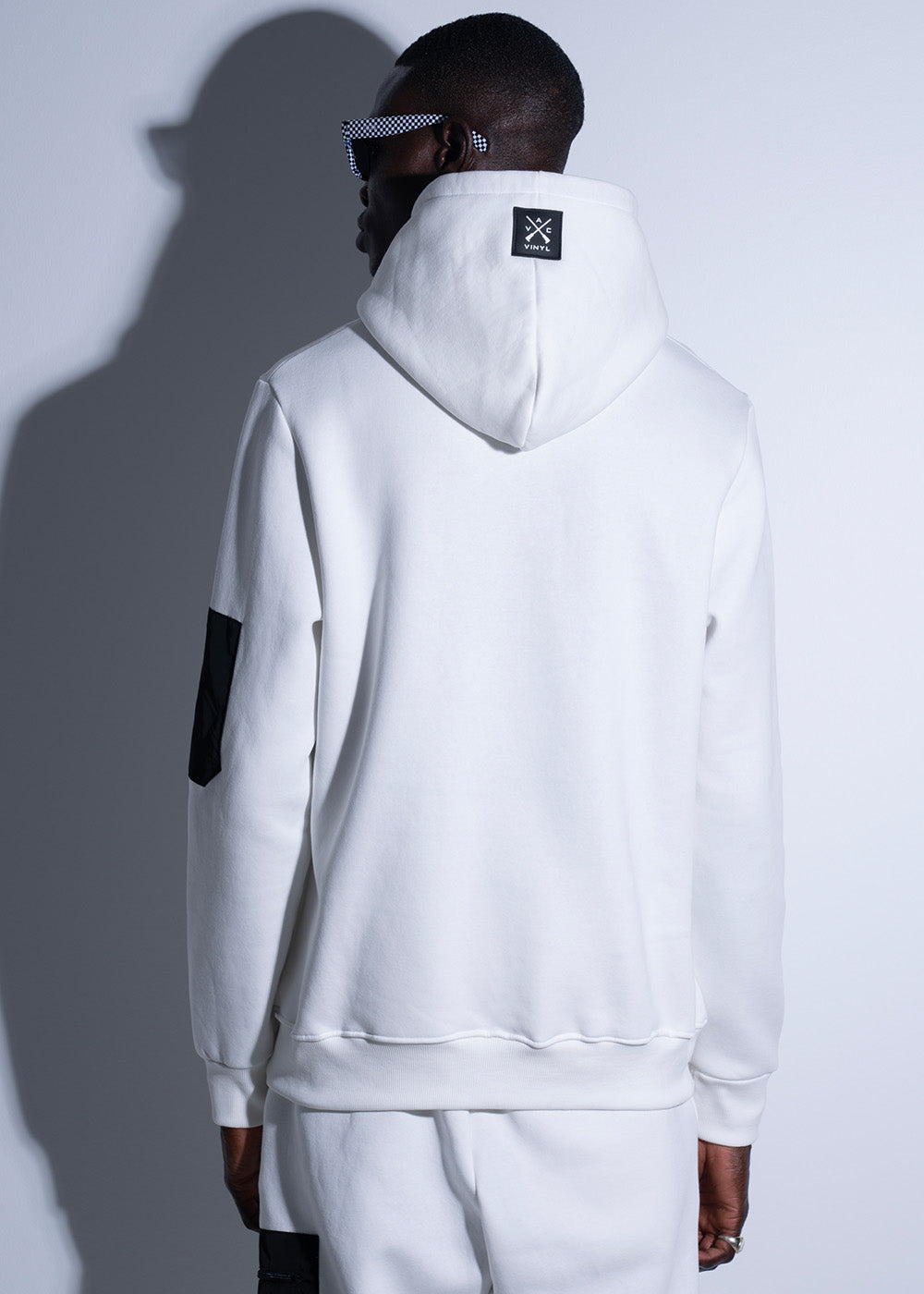 Vinyl φουτερ λευκο cotton regular fit ανδρικο