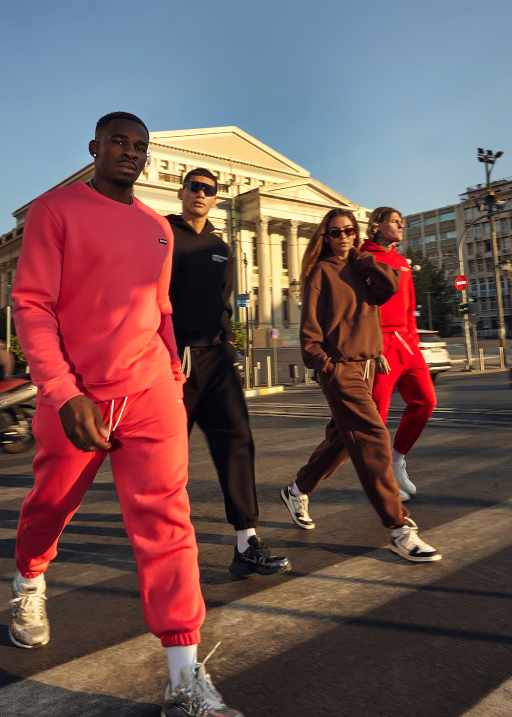 Vinyl φορμα ροζ με κεντημα cotton regular fit - needlecraft logo pants