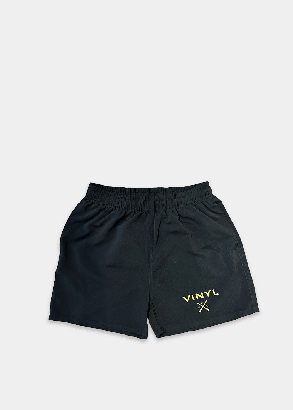 Vinyl μαγιο μαυρο - gold logo midi swim boxer