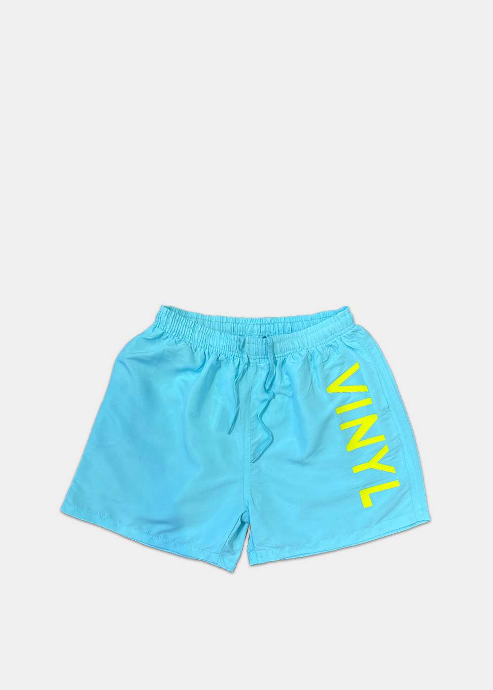 Vinyl swimsuit light blue - side logo midi swim boxer