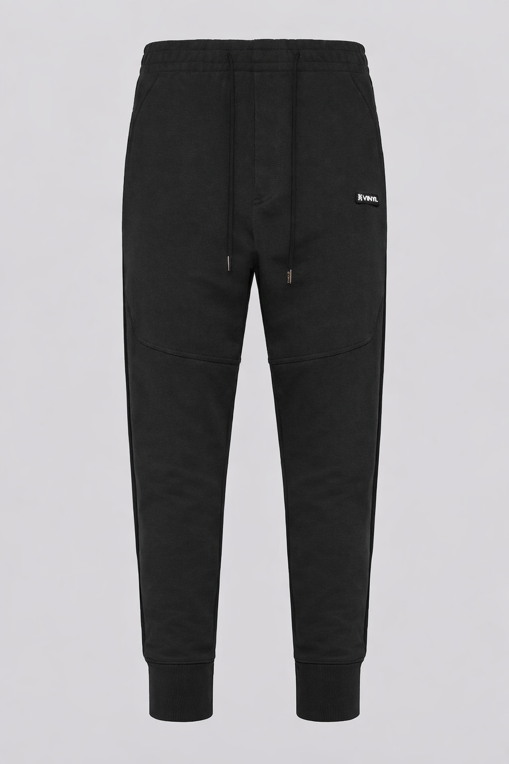 Vinyl φορμα παντελονι μαυρο χωρις χνουδι cotton regular fit - core sweatpants