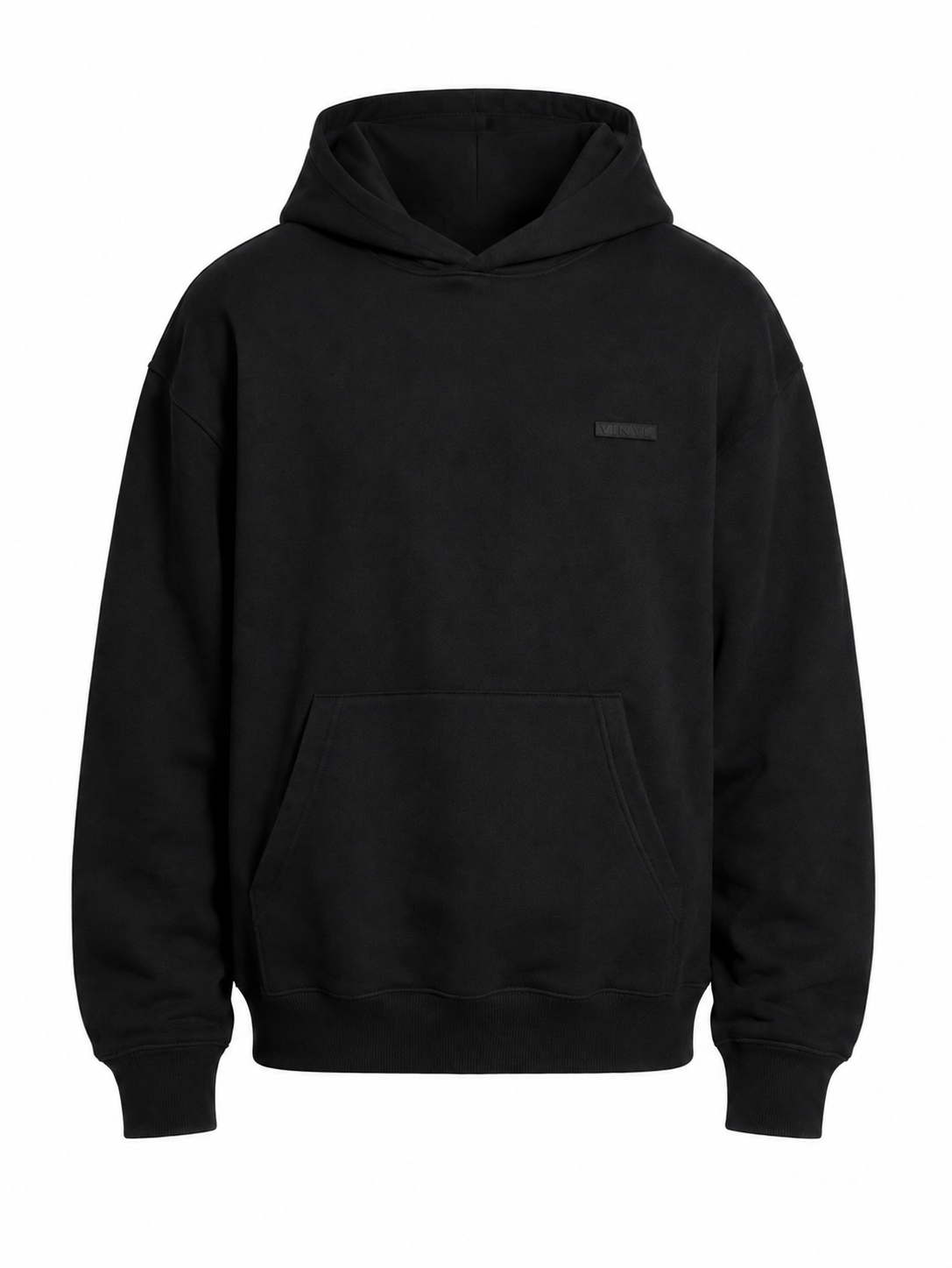 Modern basic hoodie black