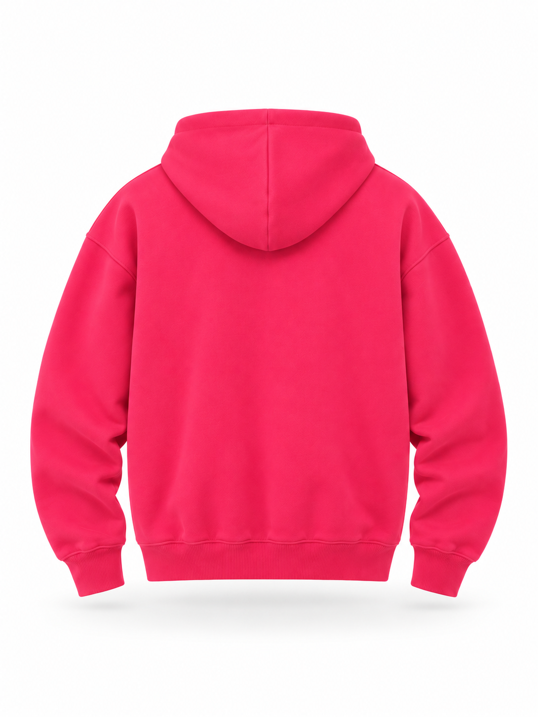 Urban zipped hoodie coral pink