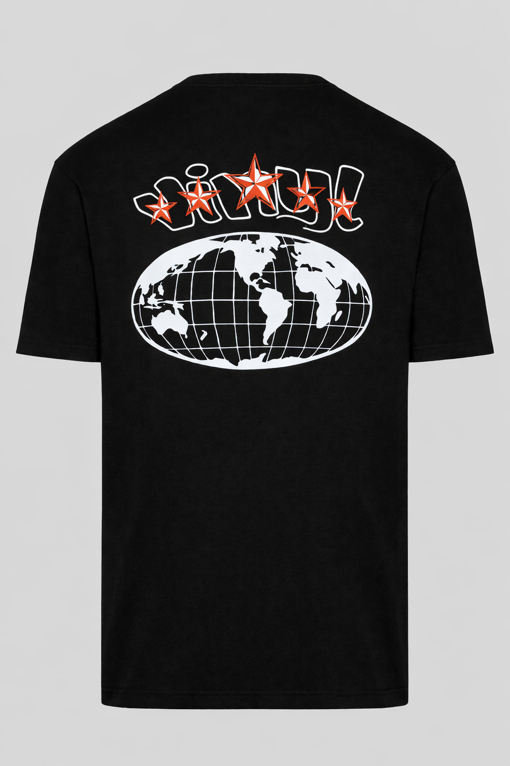 Vinyl T-shirt with white print cotton regular fit - golden aura t-shirt - limited edition