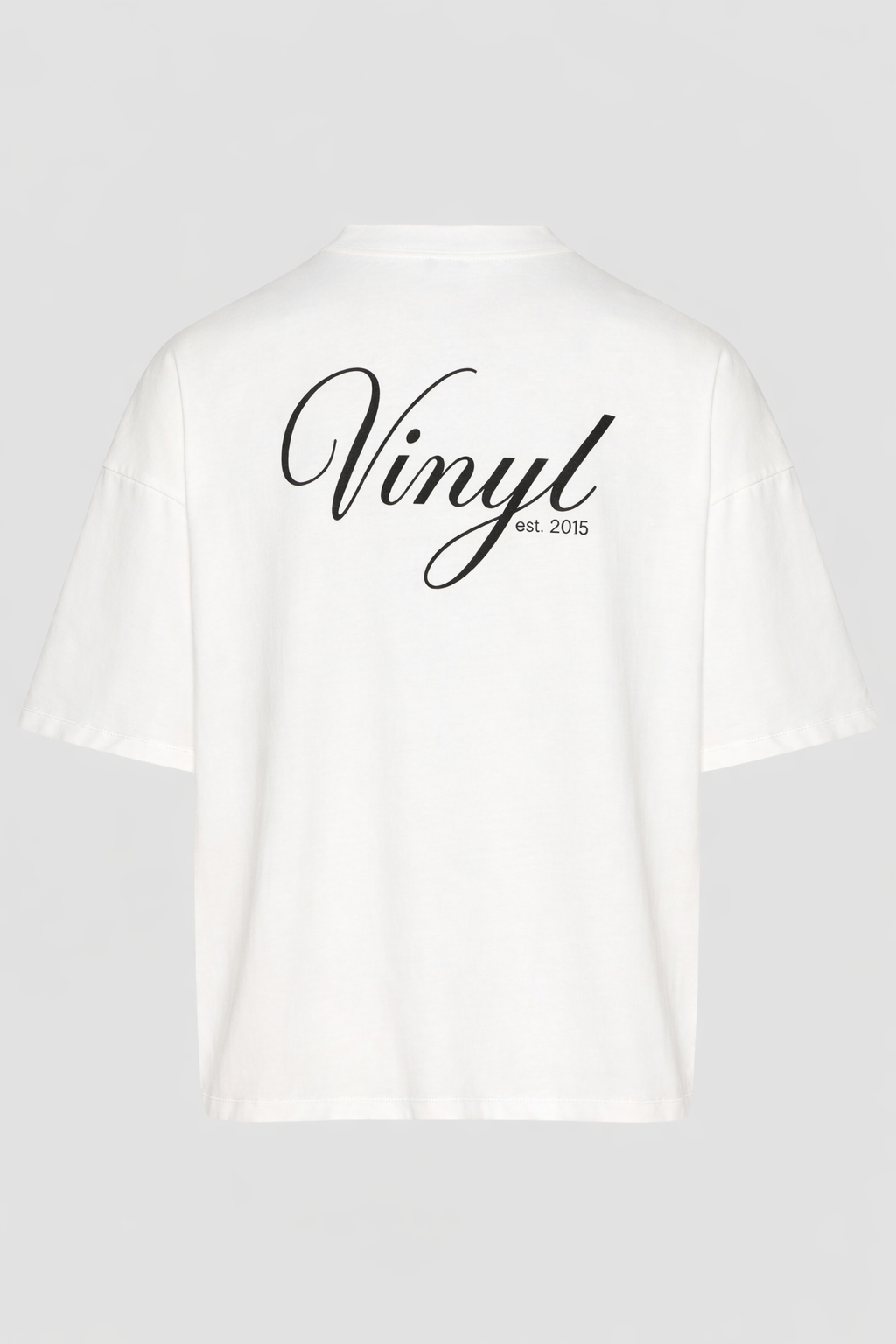 Vinyl T-shirt with white print cotton regular fit - golden aura t-shirt - limited edition