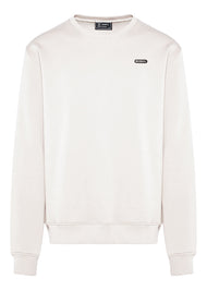 Vinyl φουτερ λευκο χωρις κουκουλα cotton regular fit - insignia sweatshirt