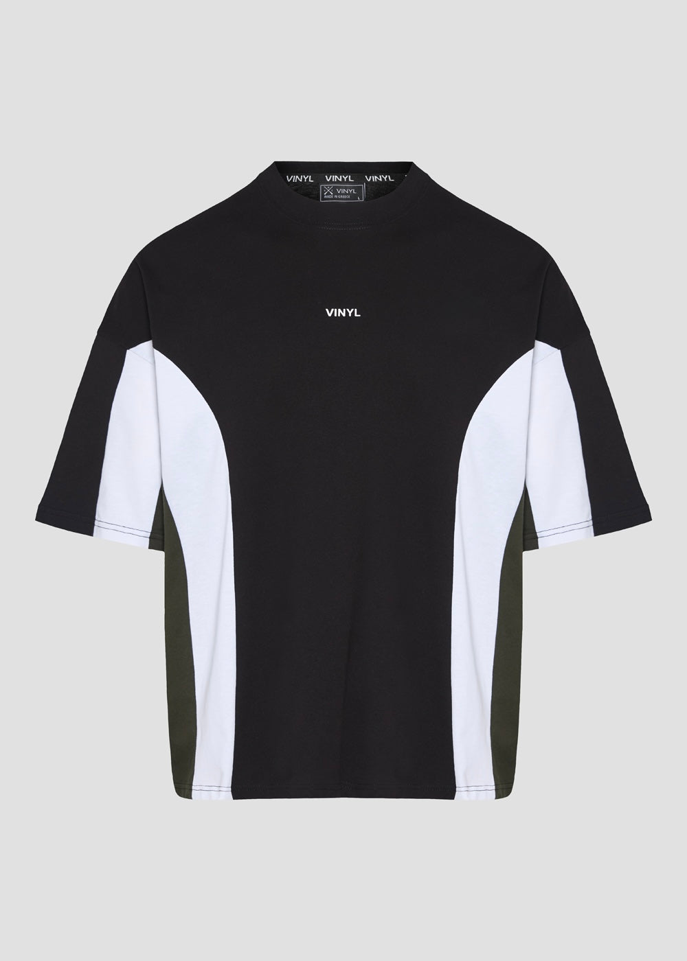 Vinyl T-shirt with white print cotton regular fit - golden aura t-shirt - limited edition