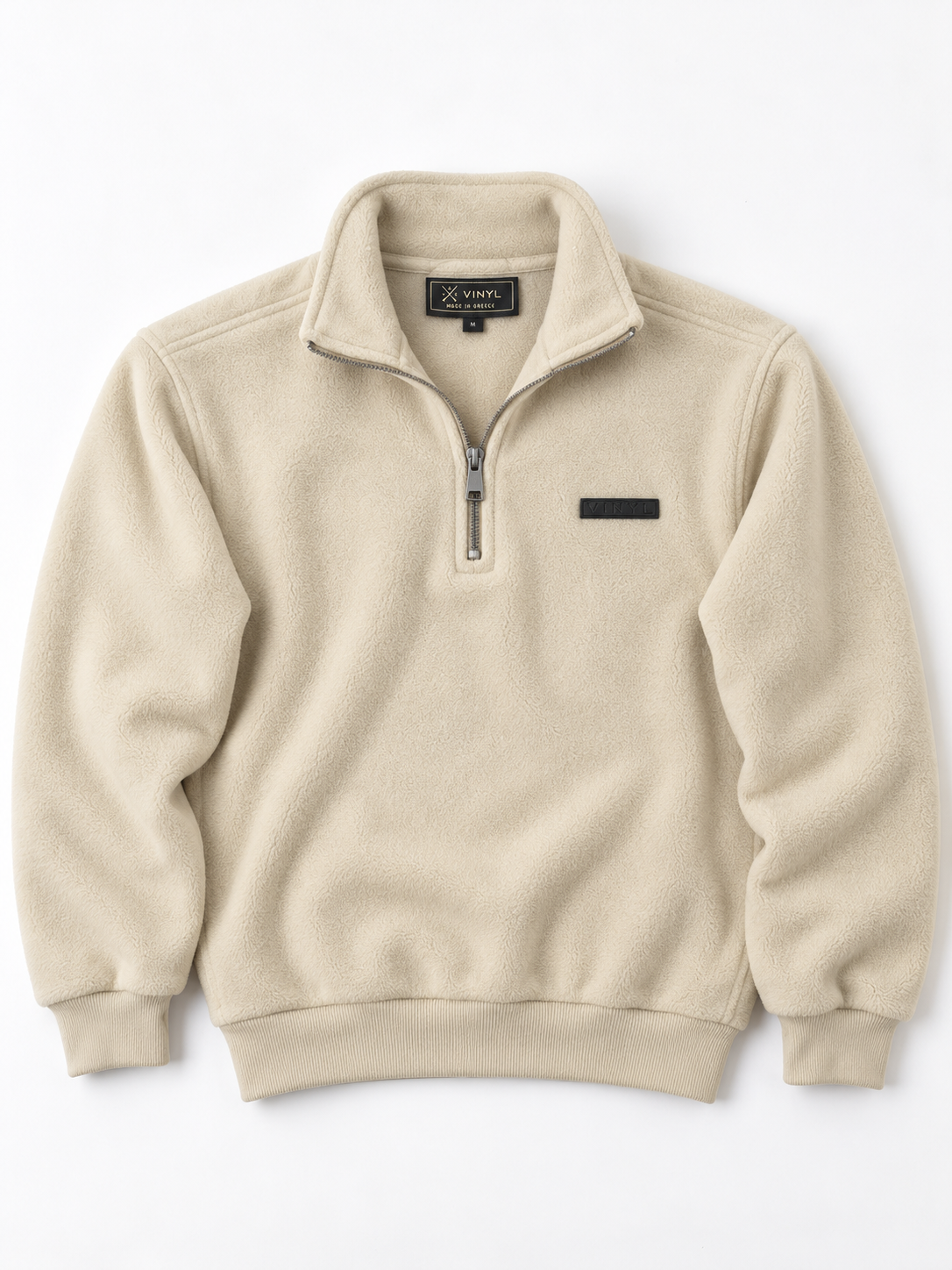 Essential Half-Zip Fleece white