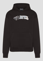 Vinyl φουτερ μαυρο με patch cotton regular fit - puff logo hoodie