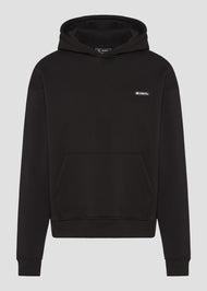 Vinyl φουτερ μαυρο  cotton oversized - emblem hoodie