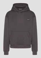 Vinyl φουτερ γκρι cotton oversized - emblem hoodie