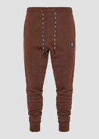 Vinyl φορμα παντελονι καφε μονόχρωμο cotton regular fit - core sweatpants