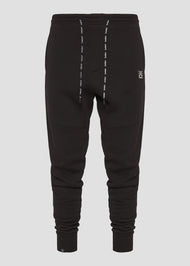 Vinyl φορμα παντελονι μαυρο μονόχρωμο cotton regular fit - core sweatpants