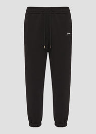 Vinyl φορμα παντελονι μαυρο cotton relaxed fit - emblem sweatpants