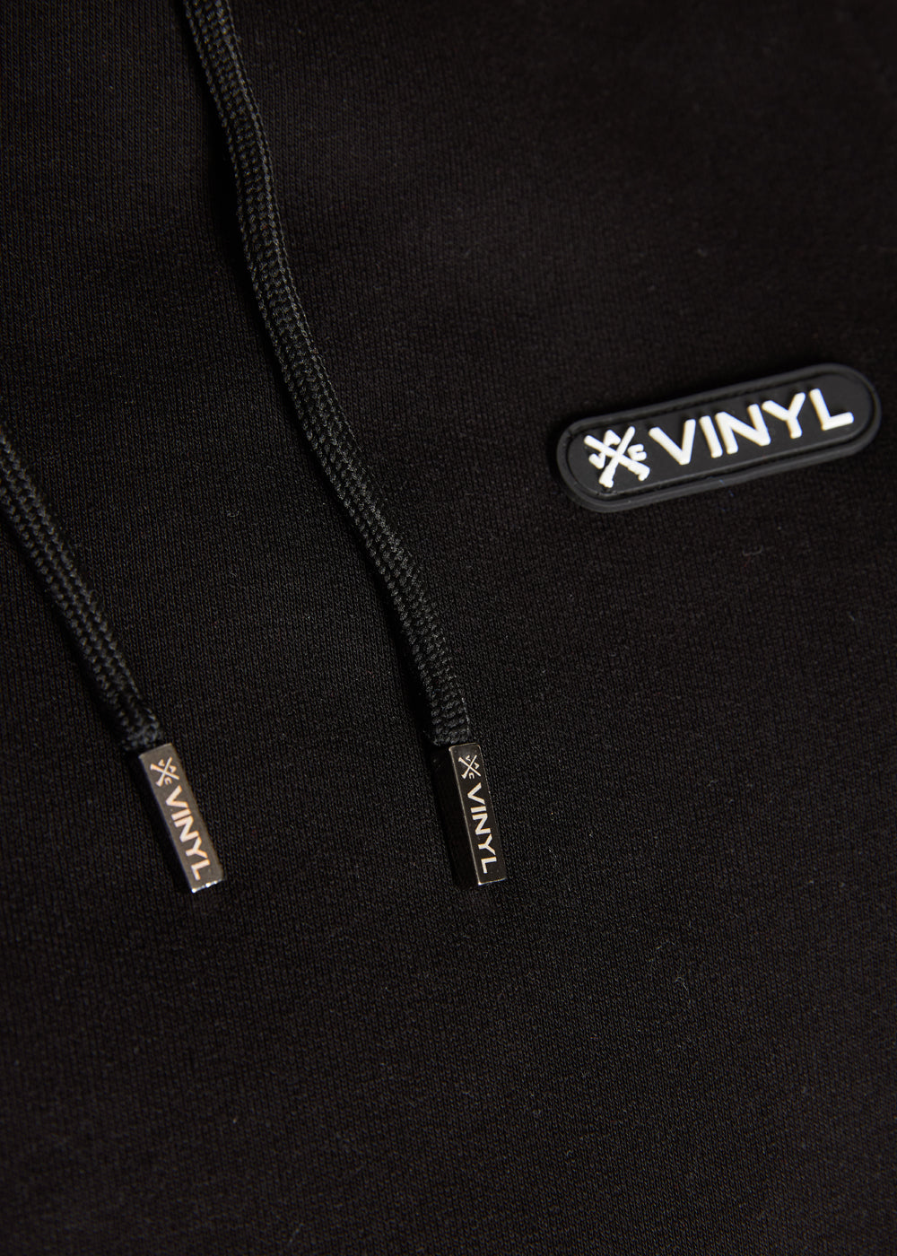 Vinyl φορμα παντελονι μαυρο cotton relaxed fit - emblem sweatpants