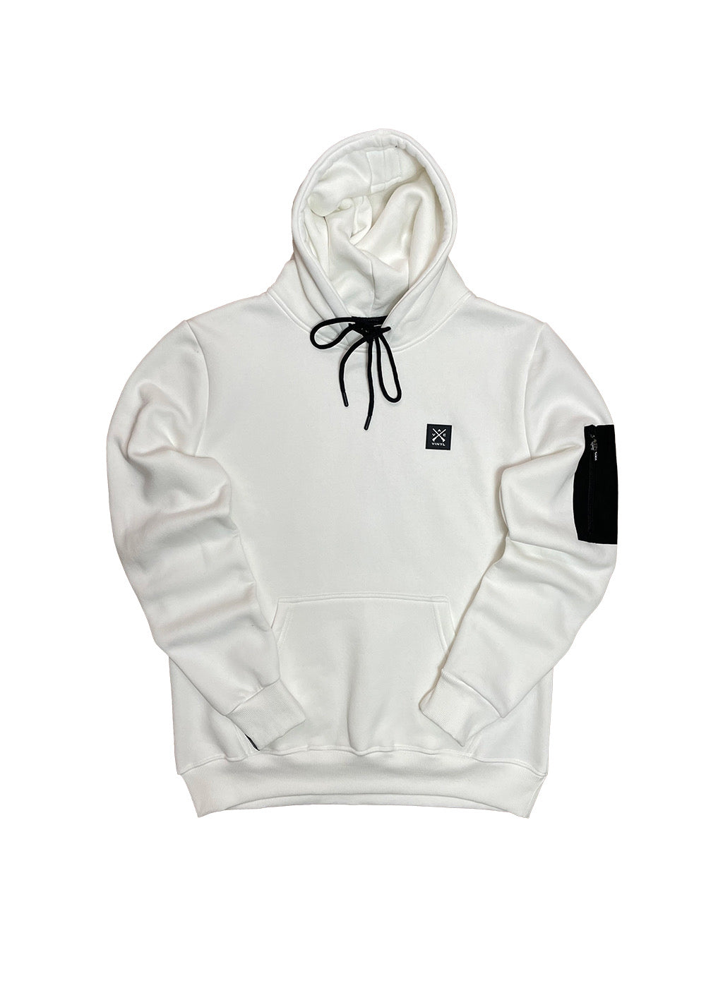 Vinyl φουτερ λευκο cotton regular fit ανδρικο