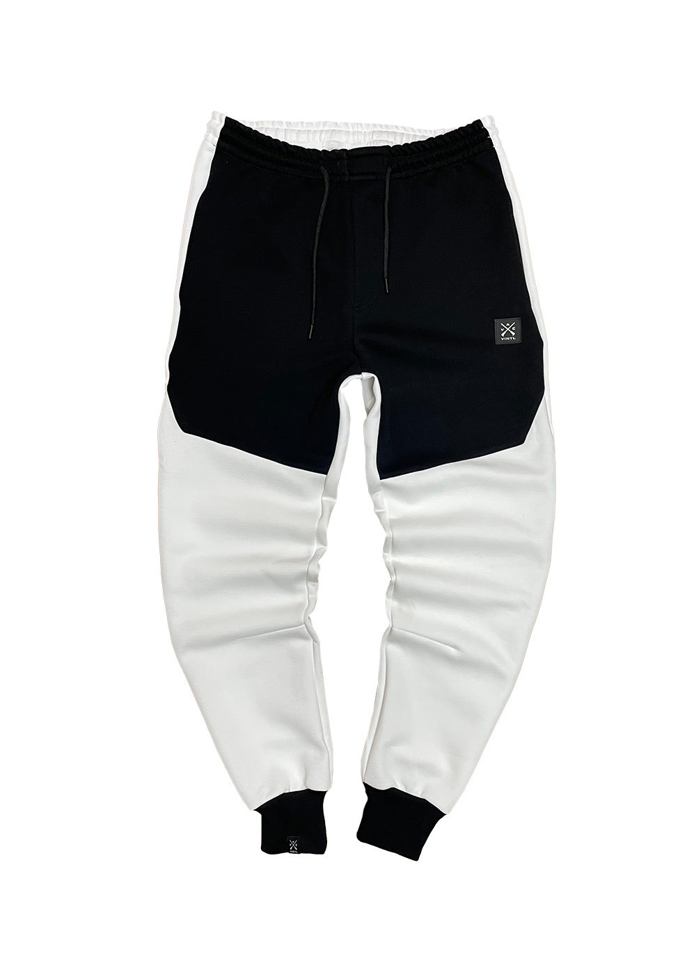 Vinyl φορμα τεχνικο φουτερ λευκο/μαυρο polyester regular fit ανδρικη