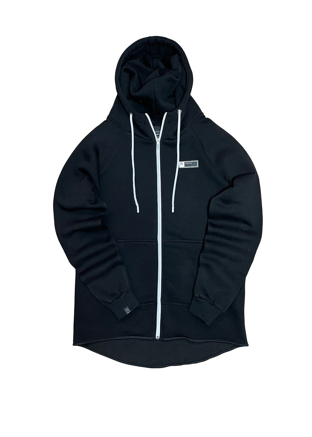 Vinyl ζακετα μαυρη cotton regular fit ανδρικη