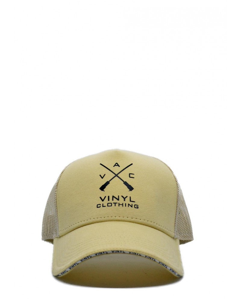 Vinyl καπελο με λογοτυπο μπεζ