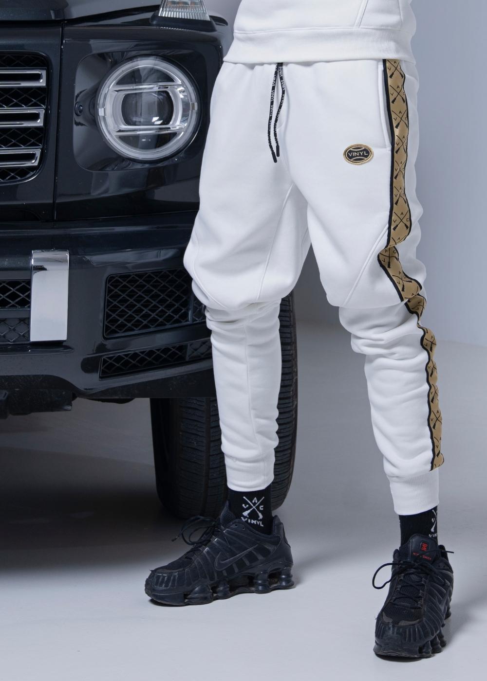 Vinyl φορμα με τυπωμα λευκη cotton regular fit ανδρικη