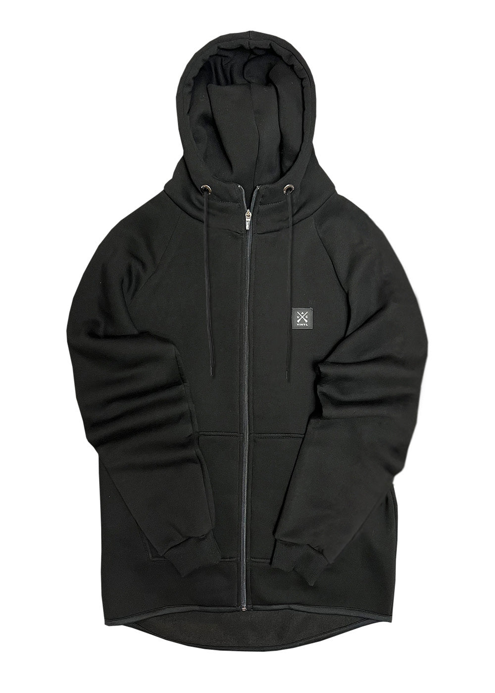 Vinyl ζακετα μαυρη cotton regular fit ανδρικη