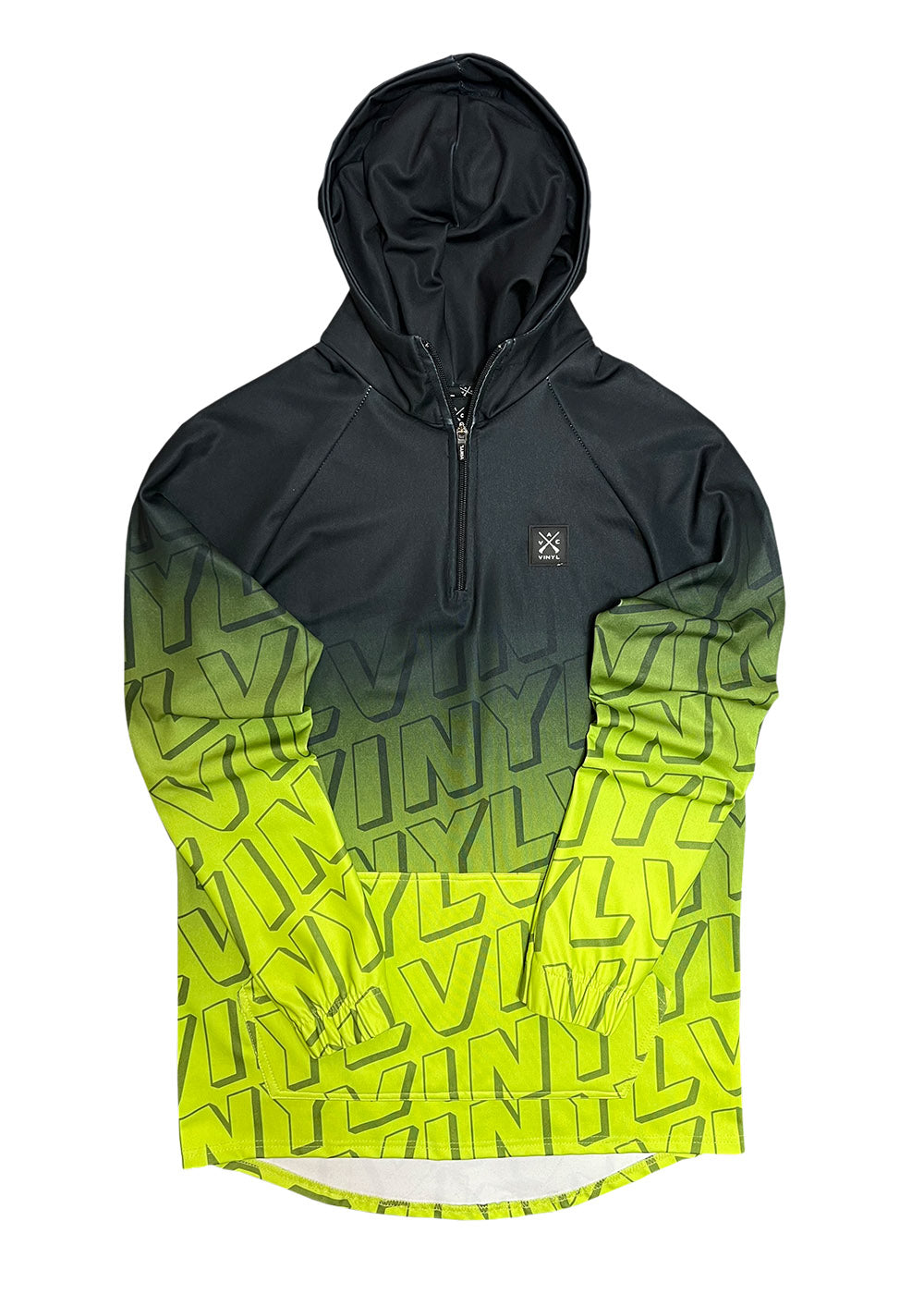 Vinyl φουτερ μαυρο/λαχανι polyester refular fit ανδρικο