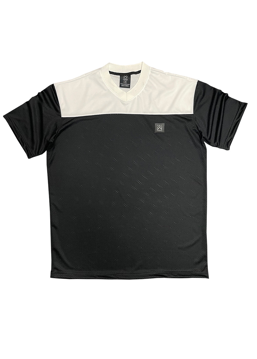 Vinyl μπλουζα μαυρο/λευκο polyester oversized ανδρικη