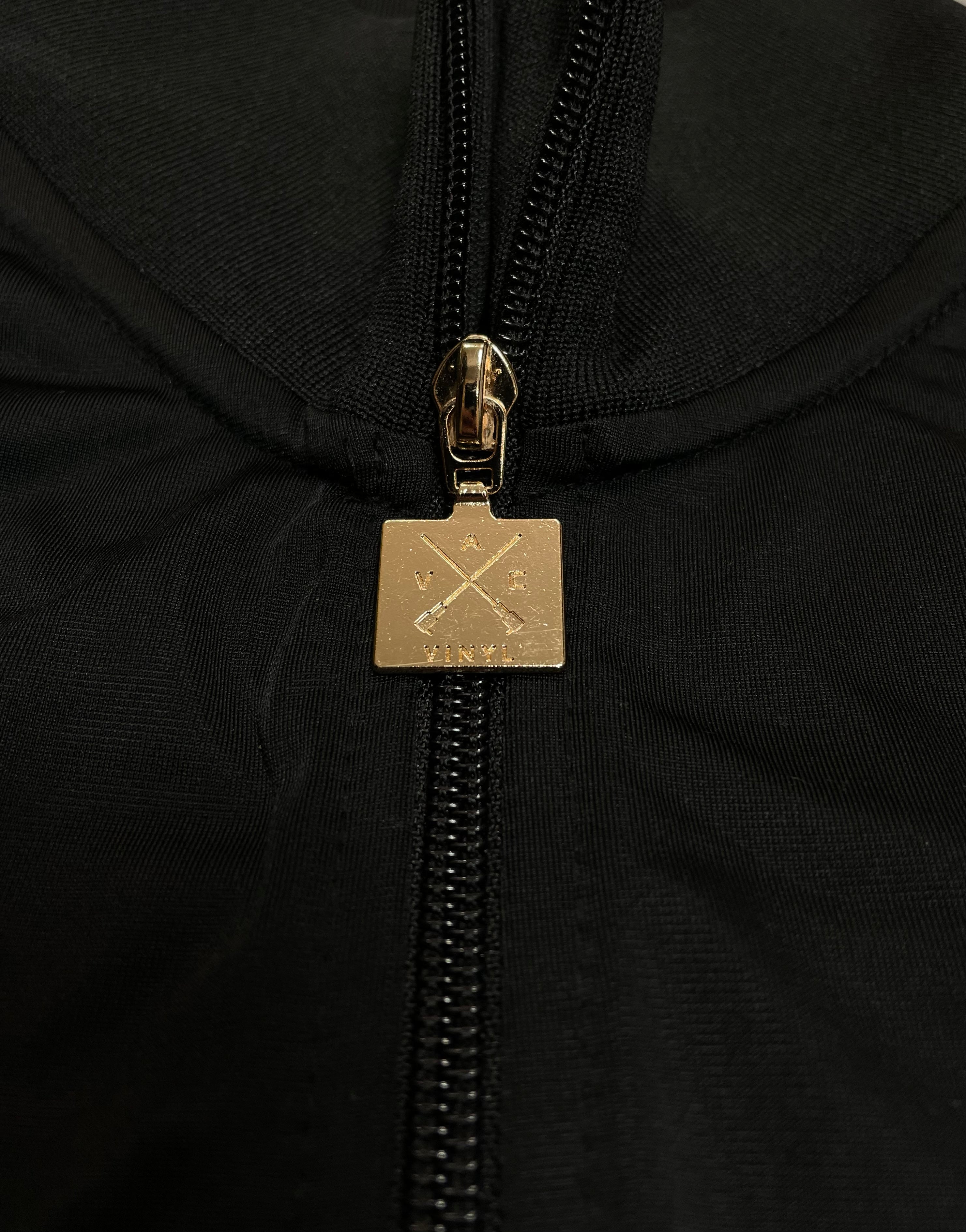 Vinyl ζακετα μαυρη polyester regular fit ανδρικη