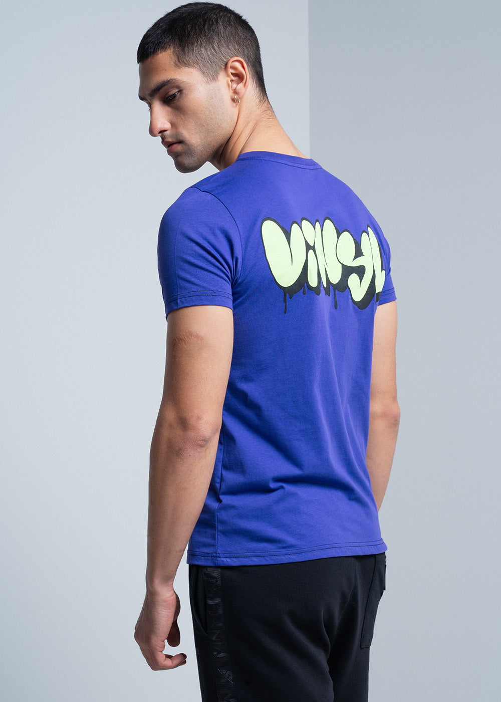 VINYL ΜΠΛΟΥΖΑ ΜΩΒ COTTON REGULAR FIT ΑΝΔΡΙΚΗ