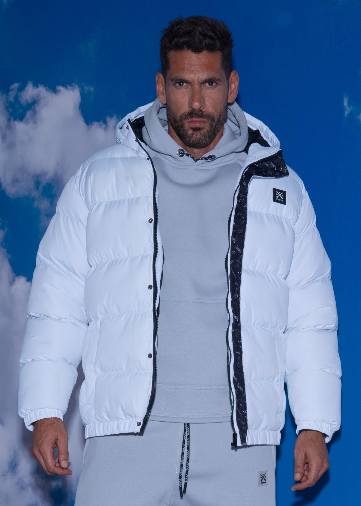 VINYL PUFFER JACKET WHITE - VINYL PUFFER JACKET
