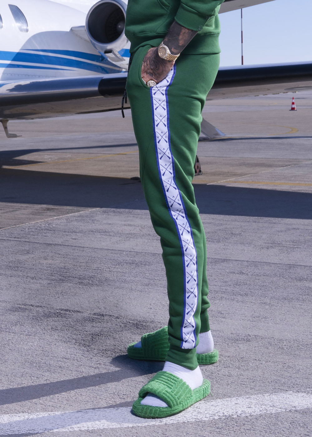 Vinyl φορμα με τρεσα πρασινη cotton regular fit ανδρικη